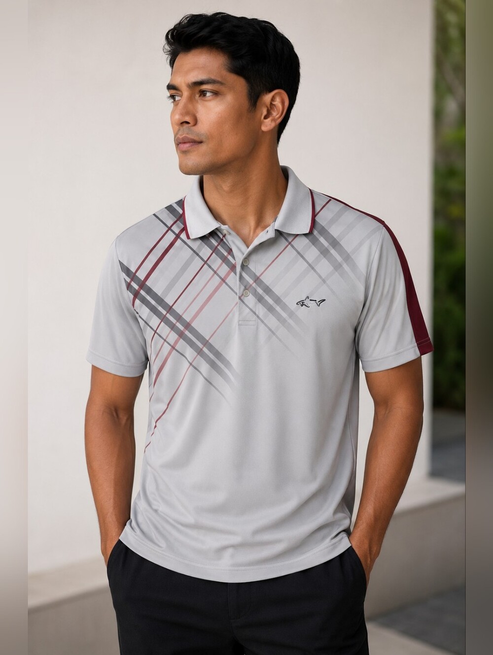 Greg Norman for Tasso Elba Play Dry Polo Shirt – Men’s Medium